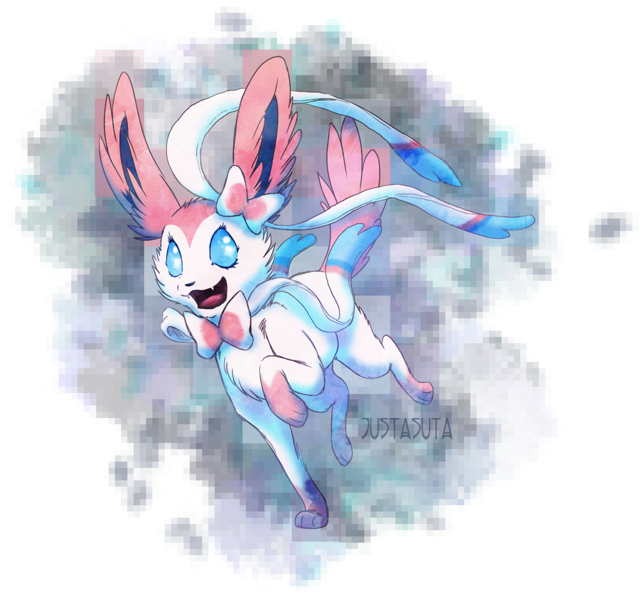 Nifty Ninfia/Sweet Sylveon - Digital
I’m glad I took time out of my day to make this. Here’s hoping that Ninfia is a flying eeveelution!
I’m getting more comfortable at letting my lineart be rough so that I can get more coordination practice and...