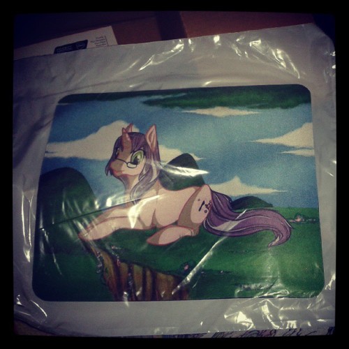 Mousemat commission printed :) happy with quality! #commissions #mousemat #mlp #oc #mylittlepony