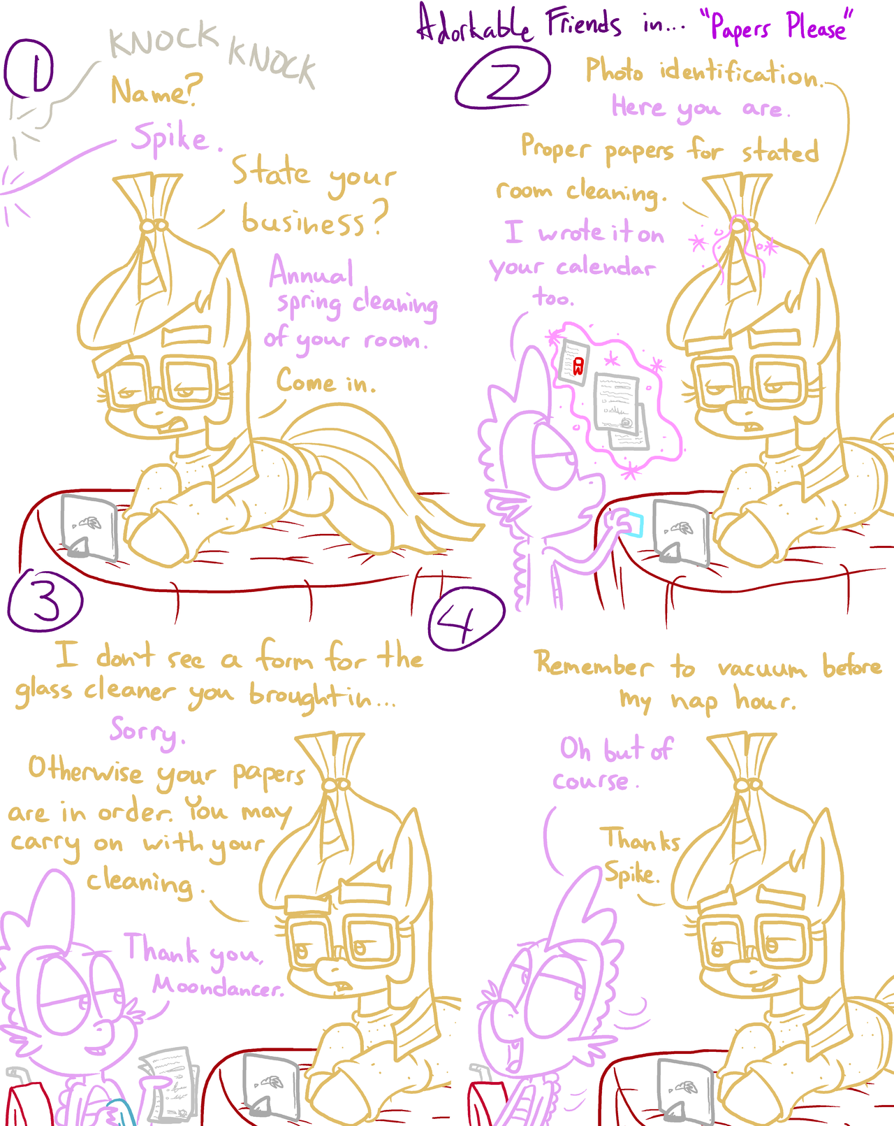 Adorkable Twilight & Friends – “Papers Please″
https://www.patreon.com/adorkabletwilightandfriends
http://adorkabletwilightandfriends.wikia.com
http://adorkabletwixfriends.deviantart.com