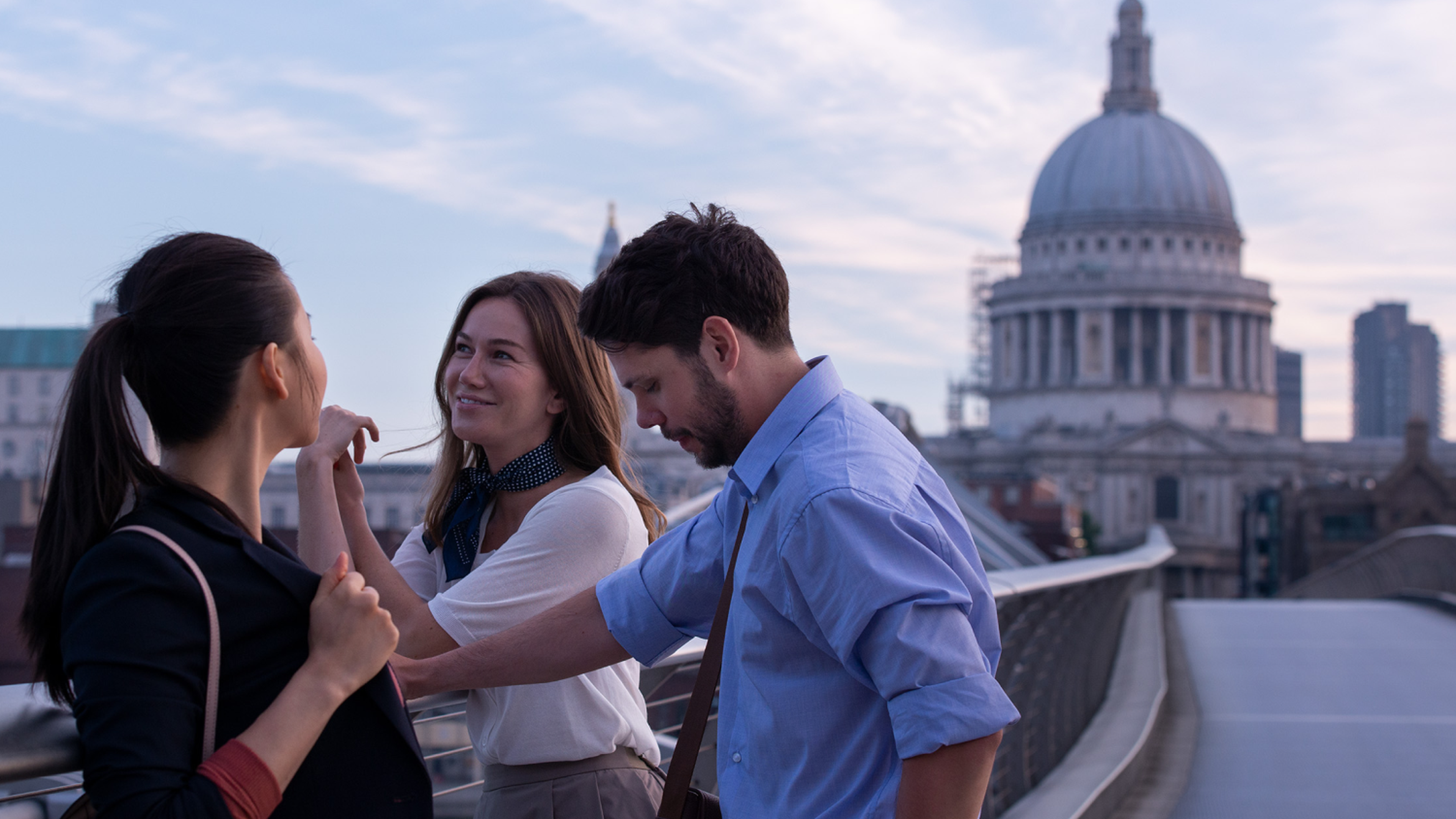 Students On Millennium Bridge