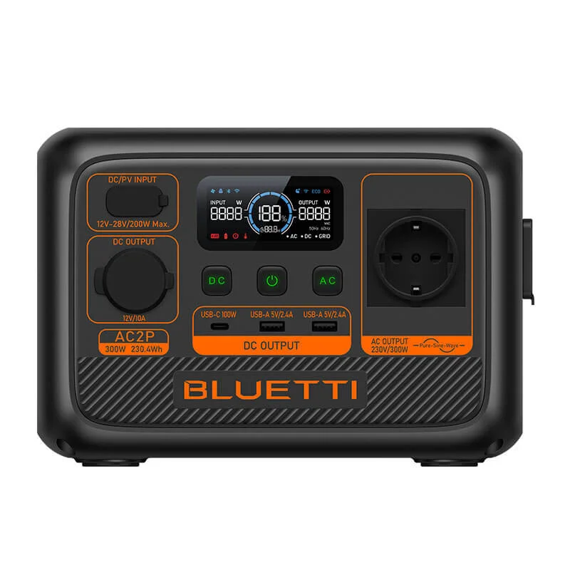 BLUETTI AC2P [ 230Wh / 300W ] Tragbare Power Station  