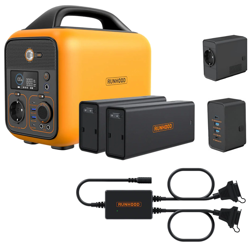 Runhood RALLYE 600 SET [ 648Wh / 600W ] 2 in 1 PORTABLE POWER STATION