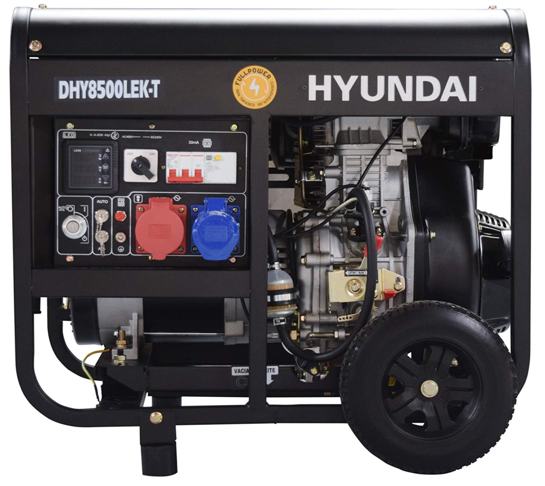 HYUNDAI DHY8500LEK-T Full Power 8 kVA Diesel Stromaggregat mit 230 & 400 V 