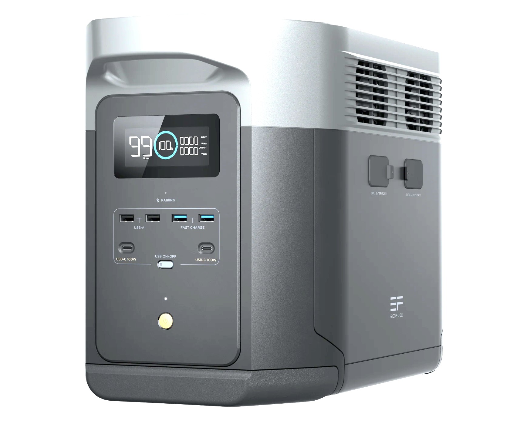 ECOFLOW DELTA 2 MAX [ 2048Wh / 2400W ] LiFePO4 PORTABLE POWER STATION - EU-VERSION