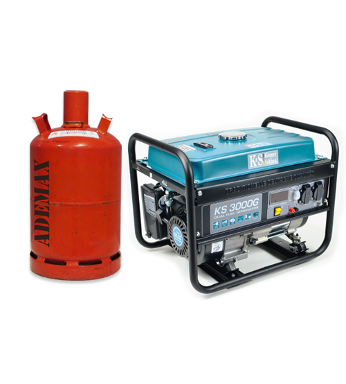 K&S Gas- und Benzin-Stromaggregat 3.000 Watt KS3000G Dual Fuel