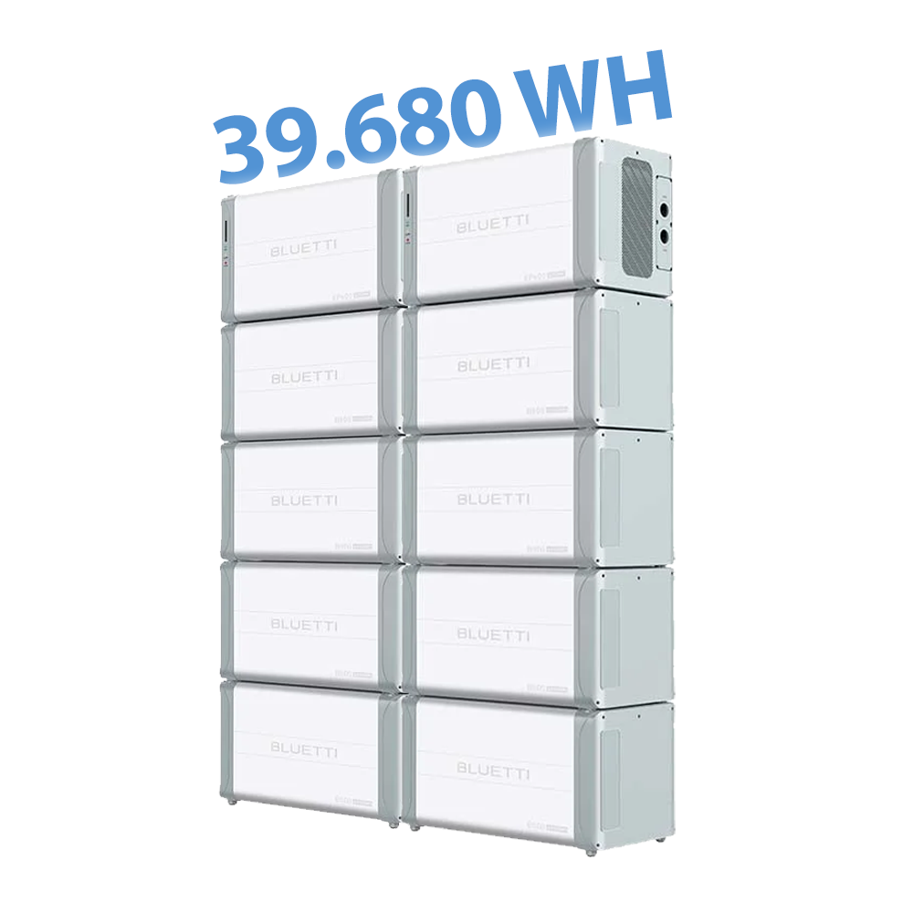 [BUNDLE 39680 Wh] 2x BLUETTI EP600 [6000 W] Hausbatteriespeicher USV   8x BLUETTI B500 [4960 Wh] Erweiterungsbatterien 