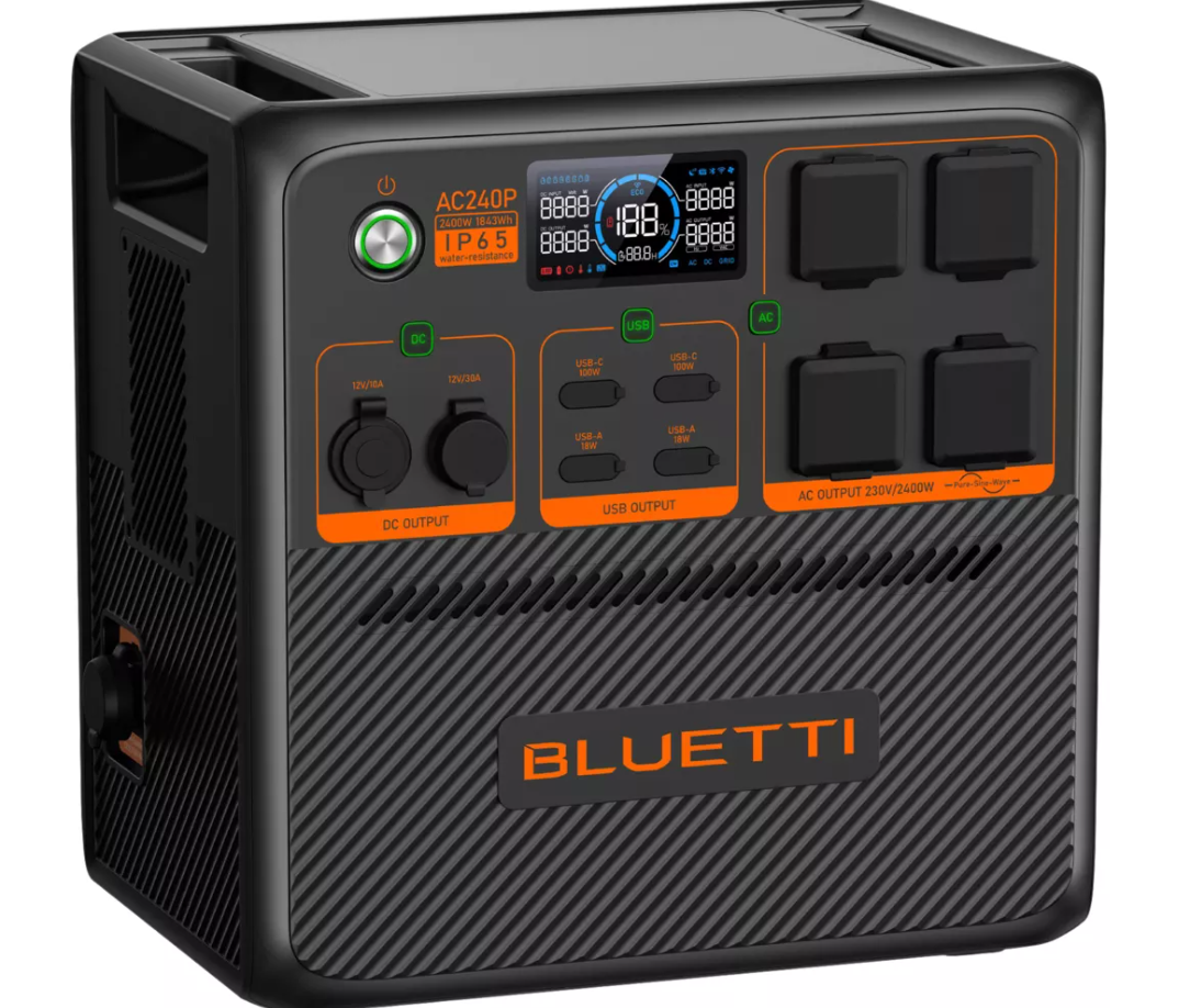 BLUETTI  AC240P [ 1843Wh / 2400W ] Solar Tragbare Power Station 