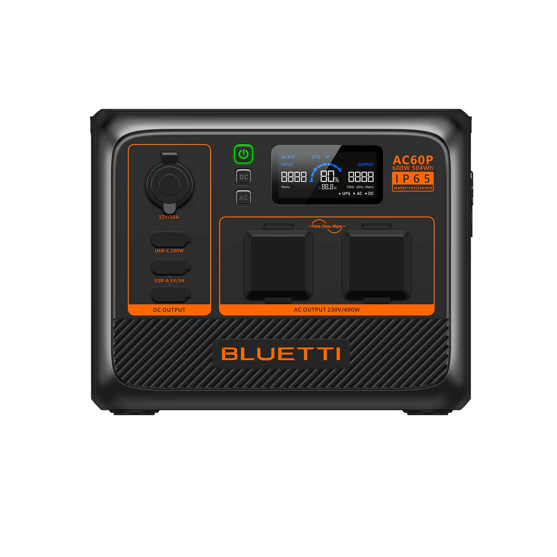 BLUETTI AC60P [ 504Wh / 600W ] Tragbare Power Station 