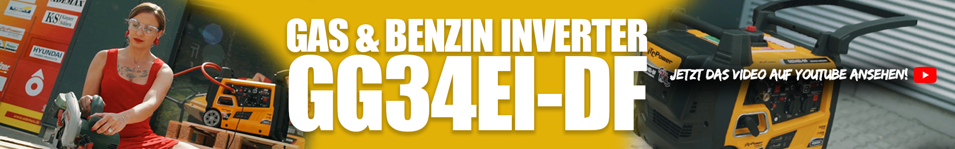 Gas & Benzin Inverter GG34EI-DF