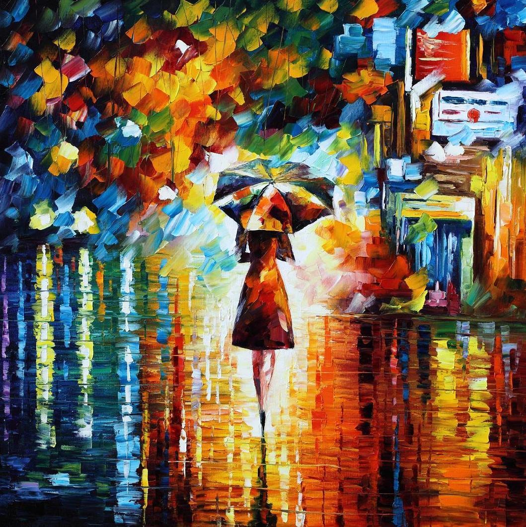 Leonid Afremov's Rain Princess