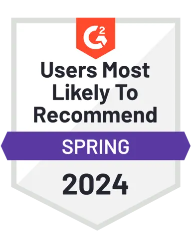 Users most likely to recommend spring 2024
