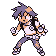 Blue with a purple Poké Ball in Pokémon Red and Blue