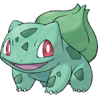 Kanto Fair host's Bulbasaur