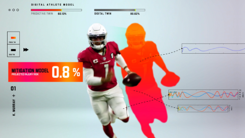 Pantallazo de "Tackle Probability", la herramienta de NFL y AWS