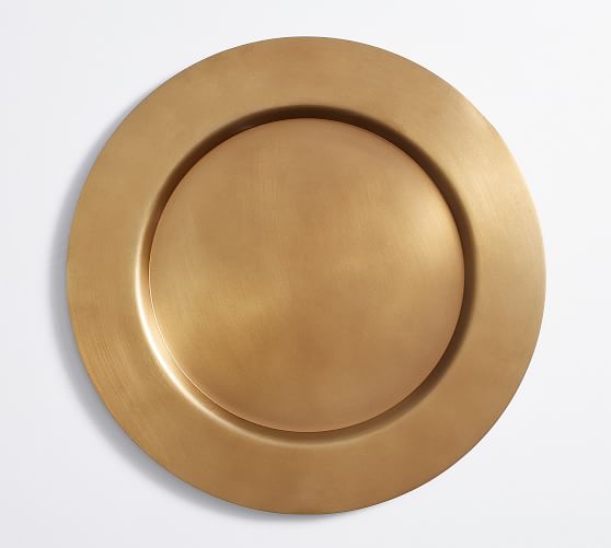 Bleecker Metal Charger Plate