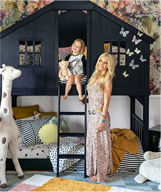 Jessica Simpson's Playful & Stylish Kid's Space