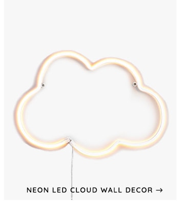 Neon LED Cloud Wall Decor