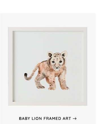 Baby Lion Framed Art