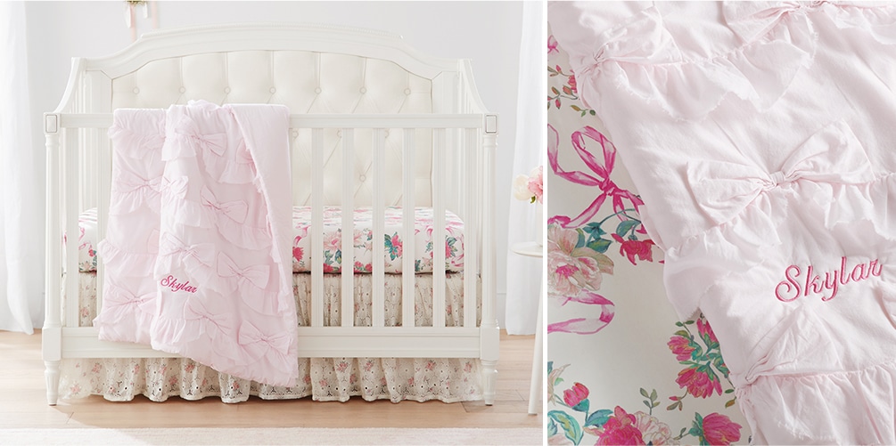 LoveShackFancy Bow Baby Bedding