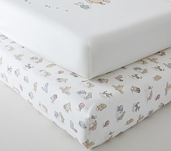 Disney's Winnie the Pooh Organic Crib Fitted Sheet Bundle - Set of 2