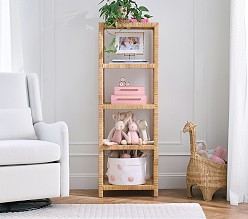 Rattan Accent Bookcase