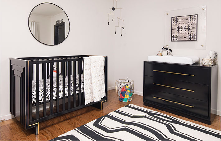 Luxe, Modern Nursery After