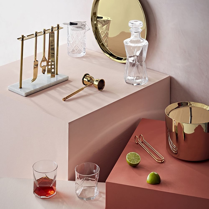 deco brass cocktail barware