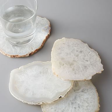 Clouded Agate Coasters