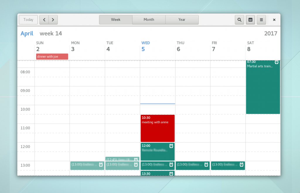 GNOME Calendar