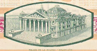 Société Financière Liégeoise, share of 500 Francs, 1925, with detail from Brussels stock exchange