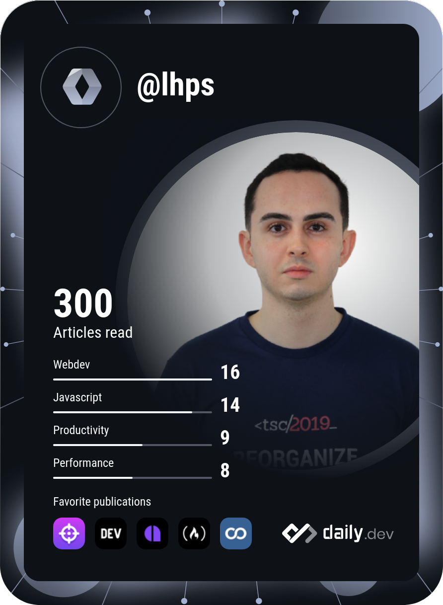 Lucas Henrique Pinho Silva's Dev Card