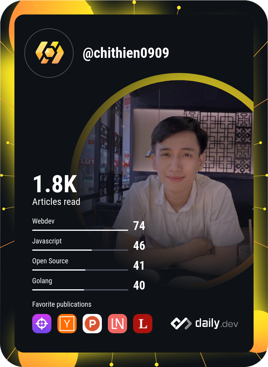 Chi Thien Le Van's Dev Card