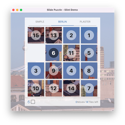 Screenshot of the Slide Puzzle