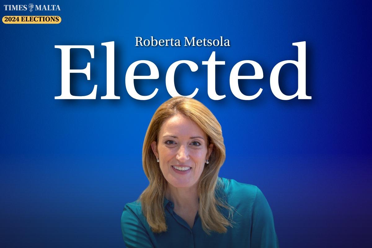 Roberta Metsola: reelected to the European Parliament.