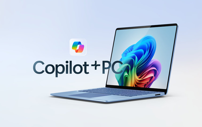 A Surface Laptop, 7th Edition, a Copilot  PC, in the color Sapphire.