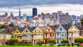 view of san francisco and alamo square