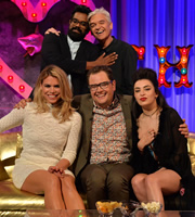 Alan Carr: Chatty Man. Image shows from L to R: Billie Piper, Romesh Ranganathan, Phillip Schofield, Charlotte Aitchison. Copyright: Open Mike Productions