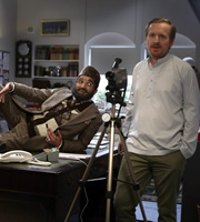 Citizen Khan. Image shows from L to R: Mr Khan (Adil Ray), Dave (Matthew Cottle). Copyright: BBC