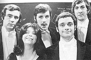 Do Not Adjust Your Set. Image shows from L to R: Terry Jones, Denise Coffey, Michael Palin, David Jason, Eric Idle