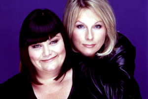 French And Saunders. Image shows from L to R: Dawn French, Jennifer Saunders