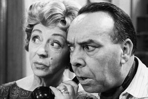 Meet The Wife. Image shows from L to R: Thora Blacklock (Thora Hird), Freddie Blacklock (Freddie Frinton). Copyright: BBC