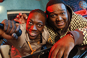 Trexx And Flipside. Image shows from L to R: Flipside (David Ajala), Trexx (Peter Dalton)