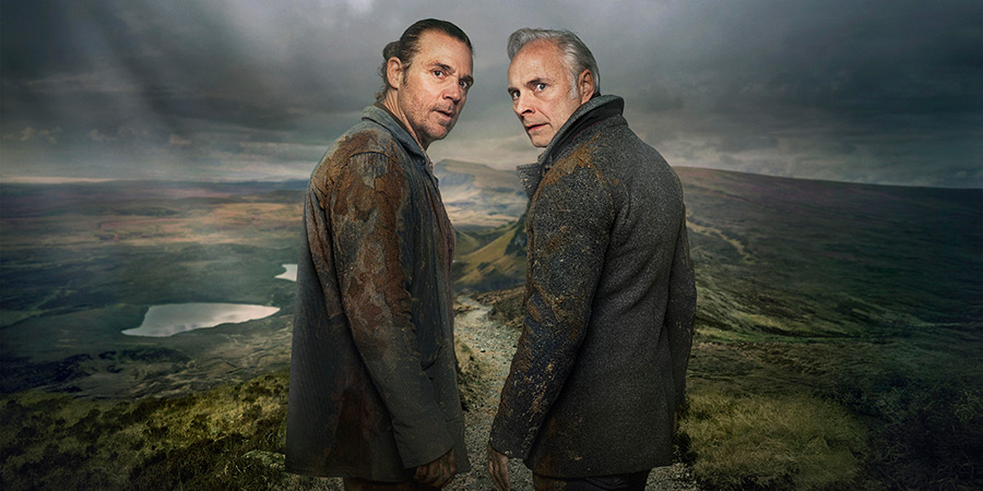 Guilt. Image shows left to right: Jake McCall (Jamie Sives), Max McCall (Mark Bonnar)