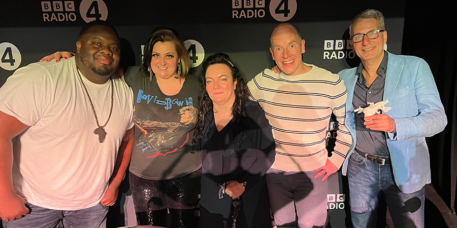 Best Medicine. Image shows left to right: Nabil Abdulrashid, Kiri Pritchard-McLean, Phillipa Vincent-Connolly, Adam Kampff, Massimo Caputo