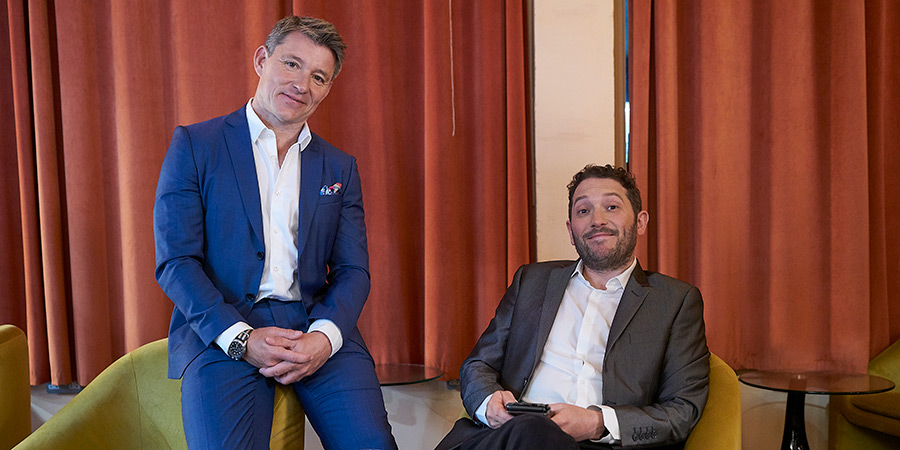 Meet The Richardsons. Image shows left to right: Ben Shephard, Jon (Jon Richardson)