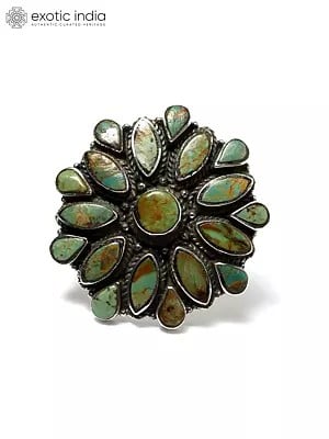 Adjustable Royston Turquoise Ring