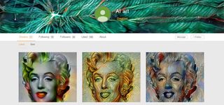 Website screenshot for DeepDream