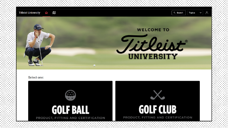 Titleist University case study with Intellum