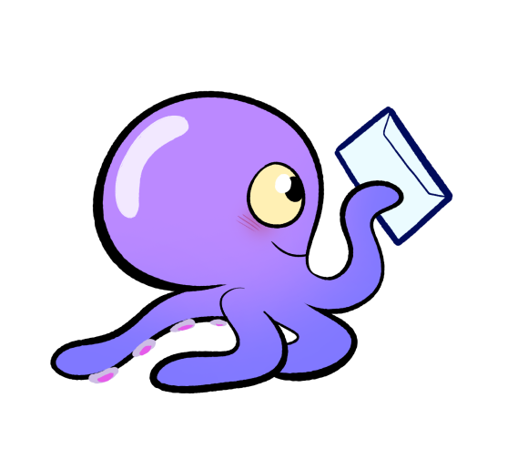 octo with a mail letter