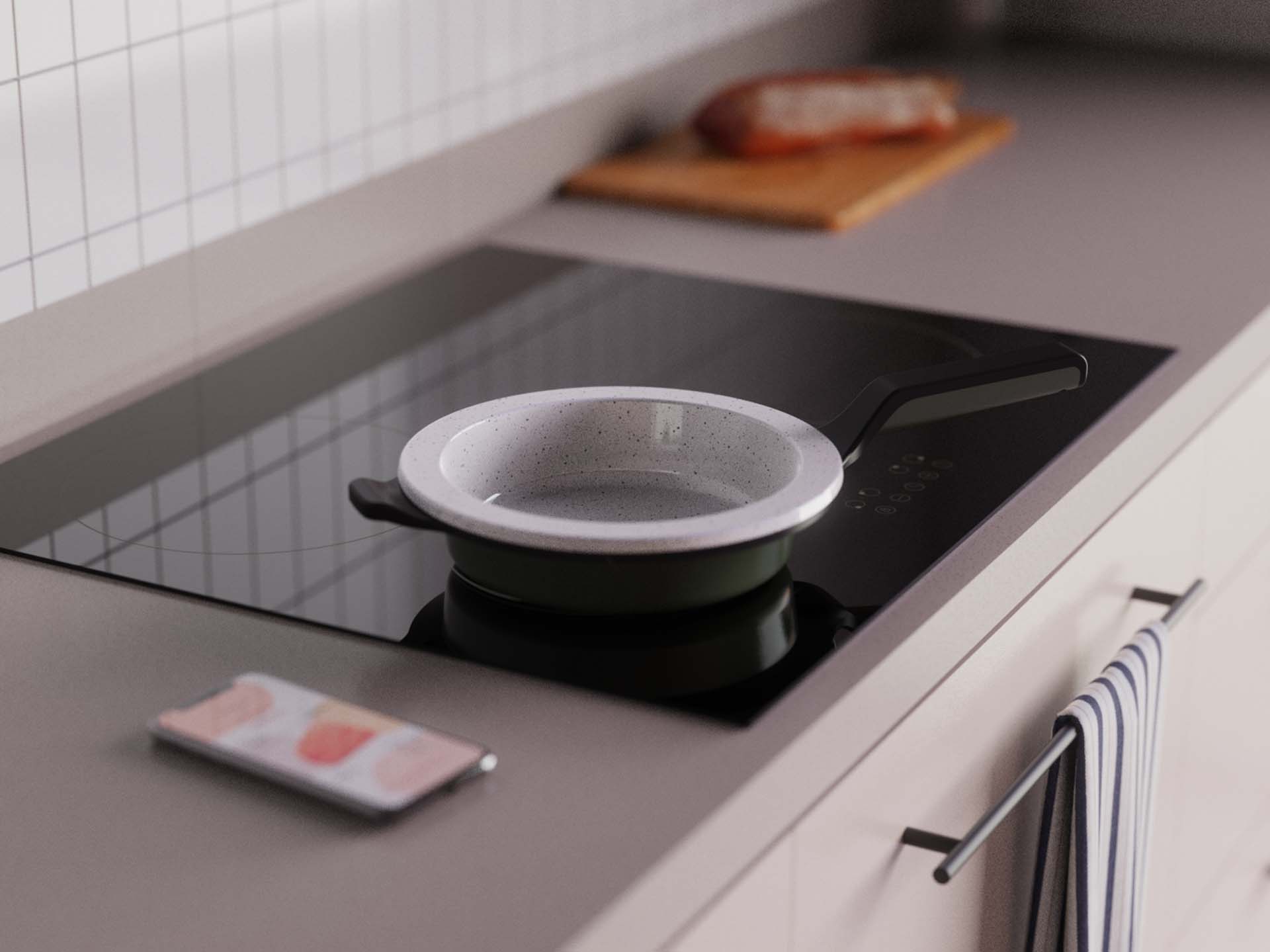 smart cooking pan design by Product Design Company speck design 